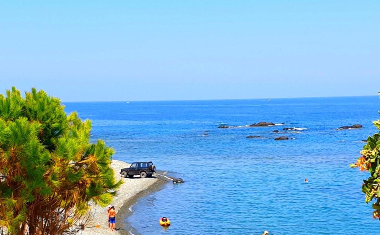 Astrofegia Beachfront Villa Pomos Buitenkant foto